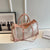 Sac de Voyage Transparent Chic - modèle Pink - TransparenceSac.com