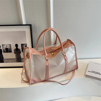 Sac de Voyage Transparent Chic - modèle Pink - TransparenceSac.com
