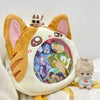 Sac à dos chat transparent kawaii