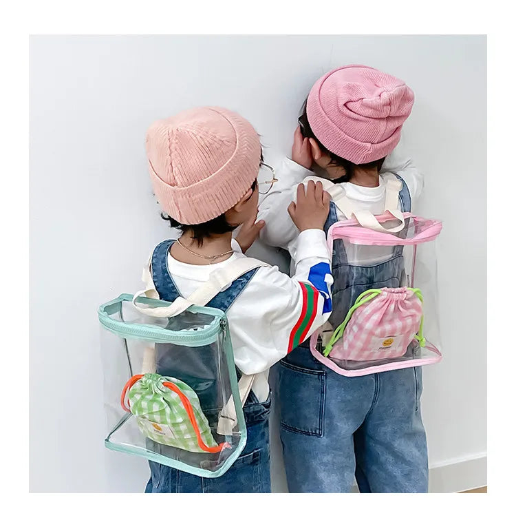 Sac à dos transparent enfant fashion