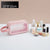 Sac de voyage transparent rose élégant - modèle Pink Small - TransparenceSac.com