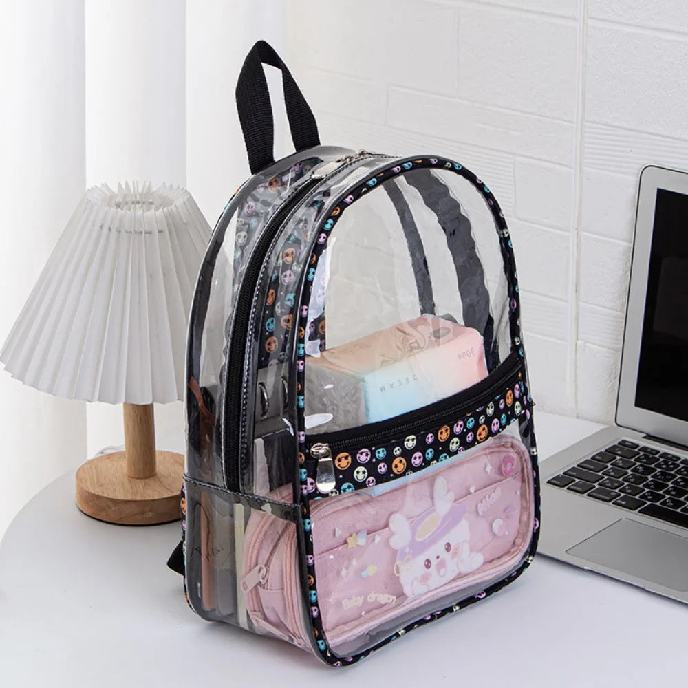 Sac à dos transparent fashion coloré
