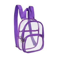 Sac à dos transparent chic bleu - modèle Purple - TransparenceSac.com