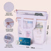 Trousse voyage transparente fashion pratique