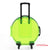 Valise transparente ronde mode colorée - modèle Green 1 - TransparenceSac.com