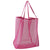 Sac de plage en filet transparent rose - modèle Rose red - TransparenceSac.com