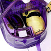 Sac à dos transparent violet fashion