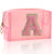Trousse transparente fashion initiale A - modèle Pink - TransparenceSac.com