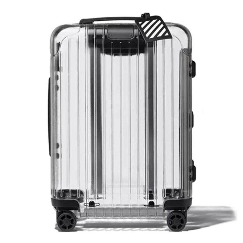 Valise transparente tendance pour voyage stylé