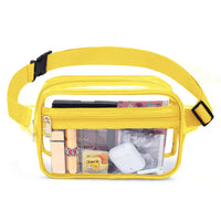 Sac banane transparent fashion tendance - modèle B-style Yellow - TransparenceSac.com