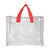 Sac de plage transparent Aloha Holidays - modèle Grey  Red - TransparenceSac.com