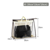 Sac shopping transparent XXL élégance pratique - modèle beige M - TransparenceSac.com