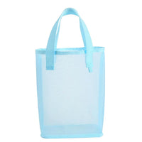 Sac shopping transparent gris moderne - modèle blue - TransparenceSac.com