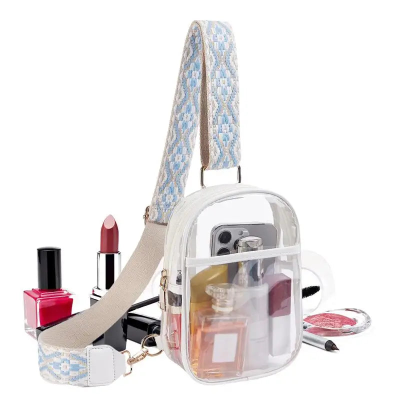 Sac bandoulière transparent tendance élégant