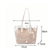Sac Transparent Chic en Paille Naturelle