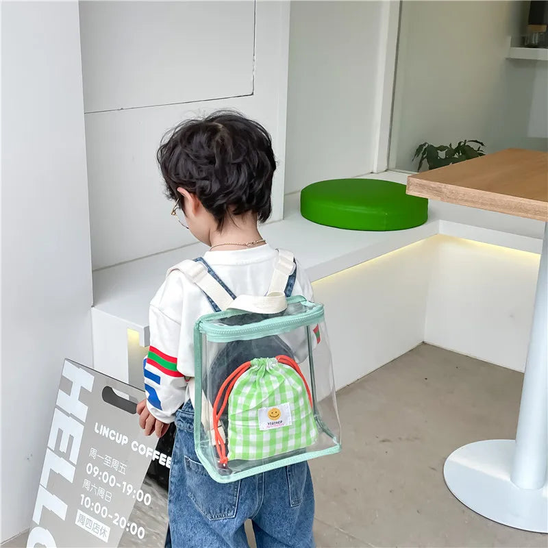 Sac à dos transparent enfant fashion
