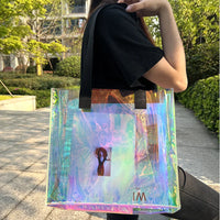Sac de shopping holographique tendance mode - TransparenceSac.com