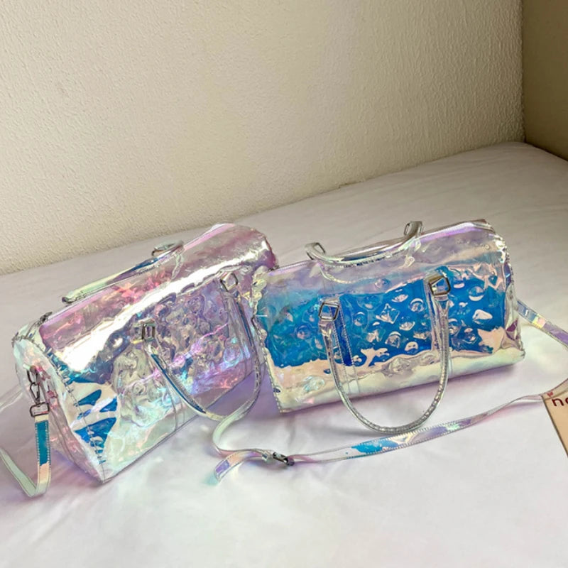 Sac bandoulière holographique tendance