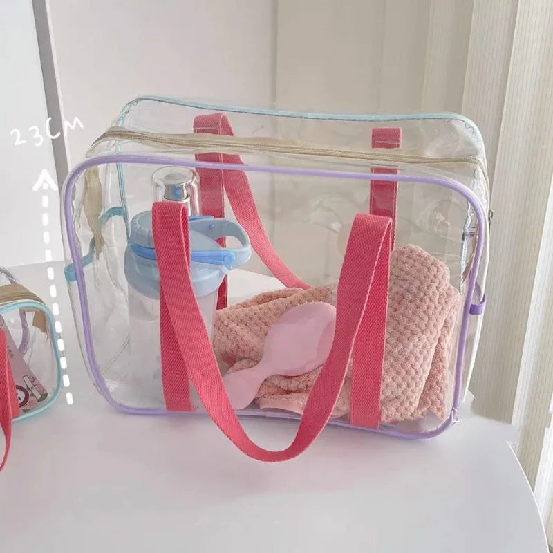 Sac de Plage Transparent Élégant et Pratique