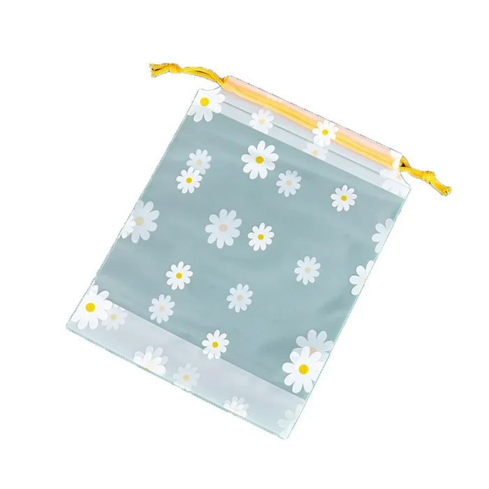 Sac à cordon transparent fleuri moda