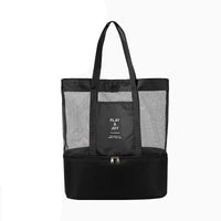Sac shopping transparent et noir élégant - TransparenceSac.com