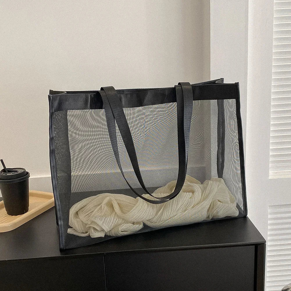 Sac shopping transparent mode élégant