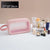 Sac de voyage transparent rose élégant - modèle Pink Medium S - TransparenceSac.com