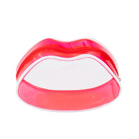 Trousse maquillage transparente rose lèvres - TransparenceSac.com