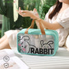 Sac de voyage lapin transparent enfant
