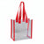 Sac shopping transparent bordures rouges - modèle army green - TransparenceSac.com