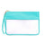 Pochette transparente mode soirée élégante - modèle Turquoise - TransparenceSac.com