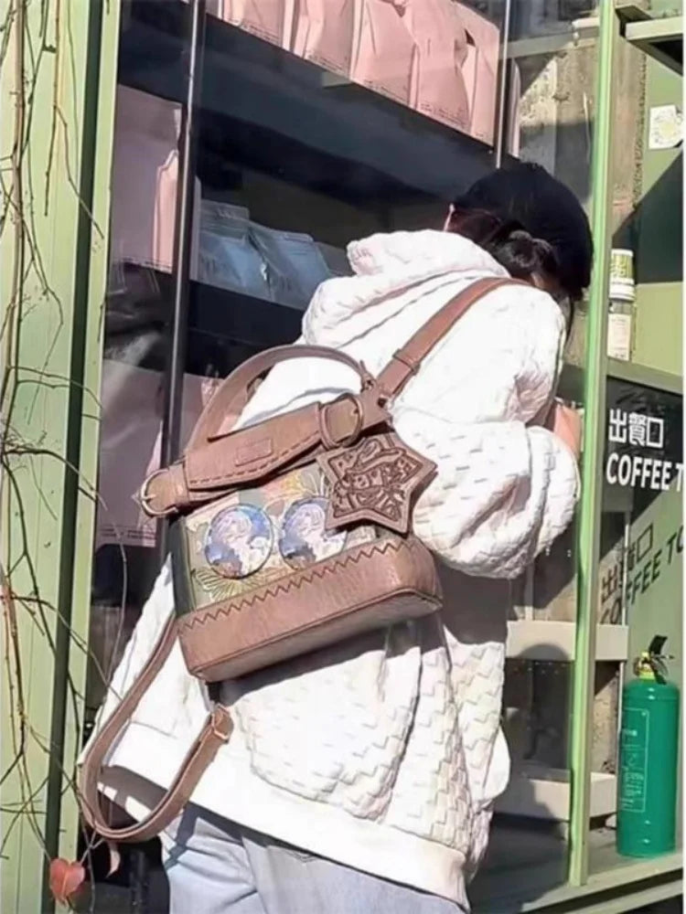 Sac à dos transparent denim chic