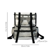 Sac à dos transparent rose tendance - modèle black - TransparenceSac.com