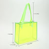 Sac de plage transparent fluo