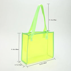 Acheter Sac de plage transparent fluo - TransparenceSac.com