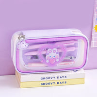 Trousse de maquillage transparente kawaii - modèle w2 - TransparenceSac.com