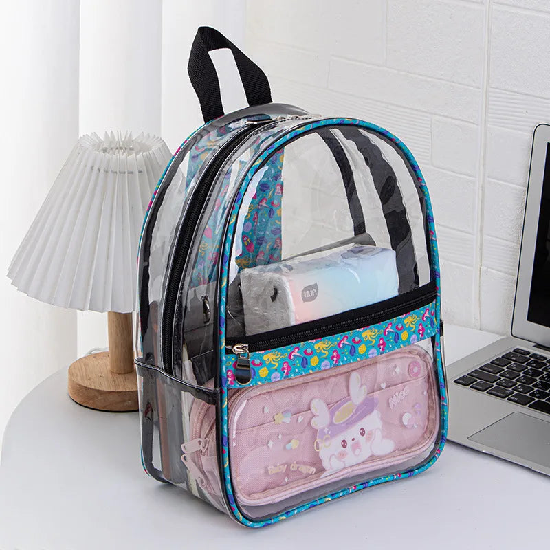 Sac à dos transparent tournesol élégant