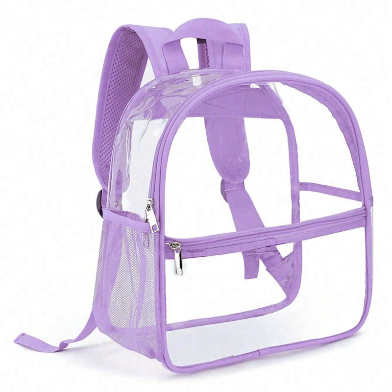 Sac à dos transparent mode violet lumineux
