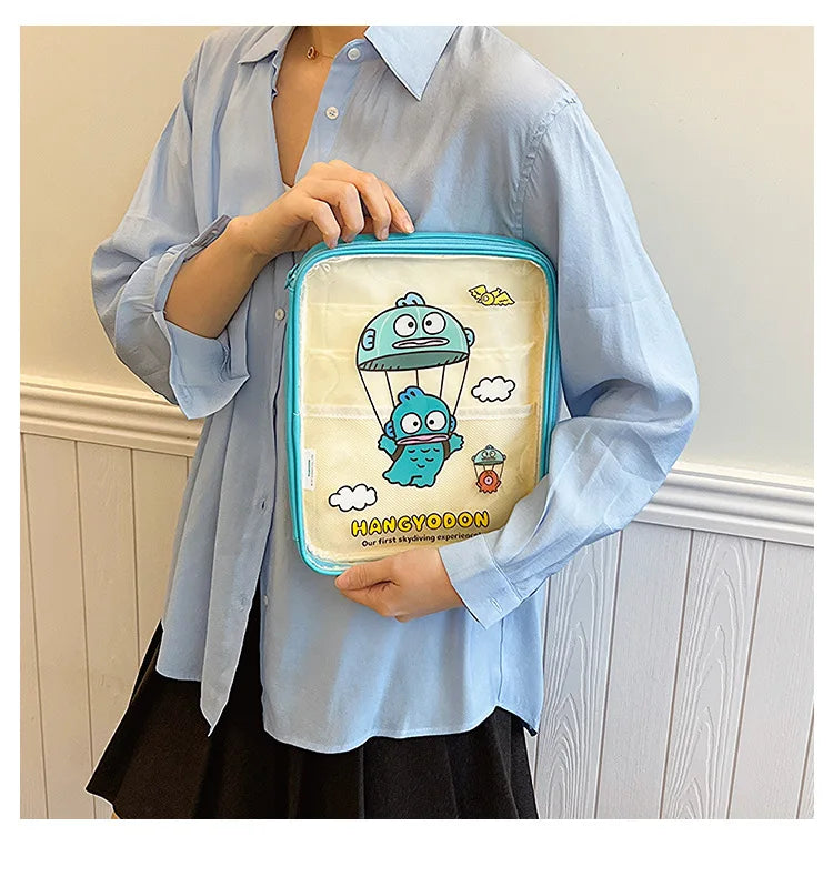 Trousse de rangement transparente kawaii