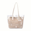 Sac cabas transparent tressé chic élégant