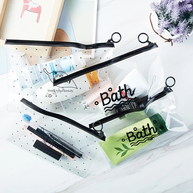 Trousse transparente maquillage voyage pratique