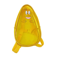 Sac à dos transparent enfant turquoise smiley - modèle Yellow - TransparenceSac.com