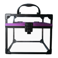 Valisette Transparente Moderne avec Poignée Noir