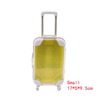 Valise transparente ronde mode colorée - modèle Small Deep Yellow - TransparenceSac.com