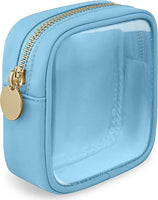 Trousse transparente élégante voyage cosmétique - modèle Blue-S - TransparenceSac.com