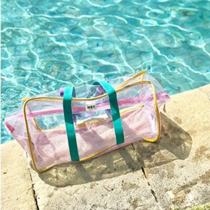 Sac de voyage transparent multicolore tendance