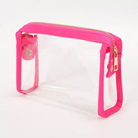 Pochette transparente rose tendance élégante mode - TransparenceSac.com