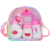 Sac à langer transparent multicolore pour bébé