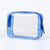 Trousse maquillage transparente violette élégante - modèle Blue - TransparenceSac.com