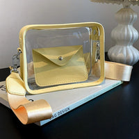 Sac bandoulière transparent mode élégance - modèle Yellow - TransparenceSac.com
